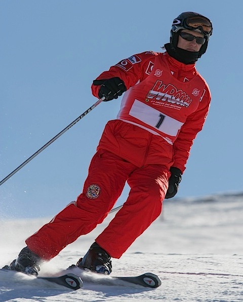 Michael Schumacher auf Skiern (© Daniel Reinhard)