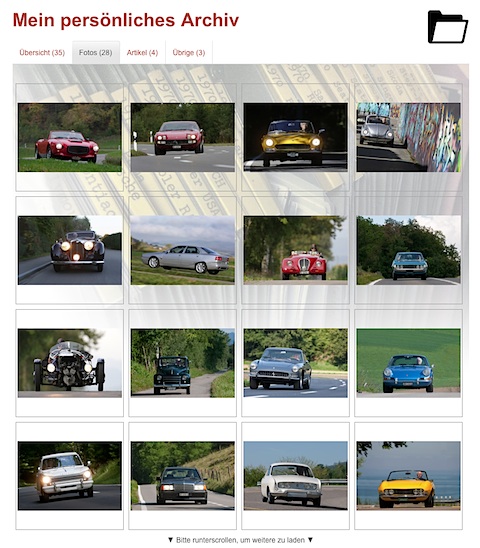 Persönliches Foto-Archiv