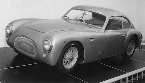Cisitalia 202 1947 - gezeigt an der Ausstellung "Cultura e Progetto" in Turin im Jahr 1978