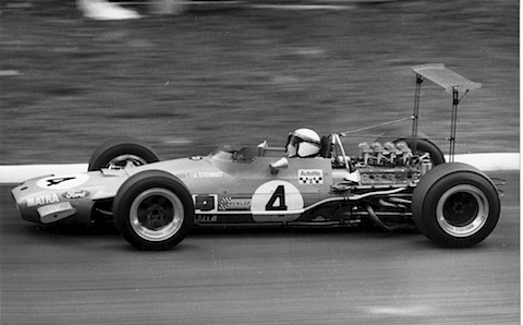 Jackie Stewart auf dem Matra Formel 1 von 1969