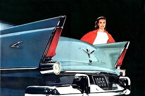 Grosse Flossen am Plymouth Belvedere von 1956