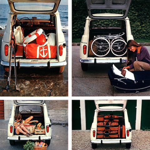 Renault R4 als vielseitiges Transporthilfsmittel