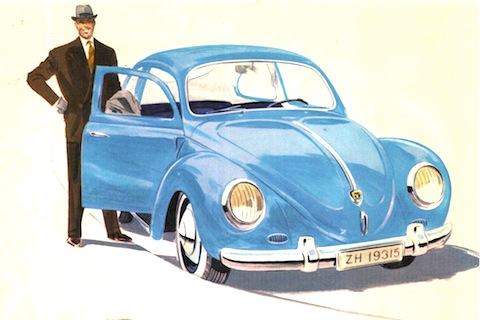 VW Käfer 1954 in der Werbung