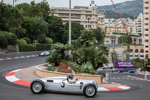 Auto Union Typ C von 1936 am GP Historique de Monaco 2014 (© Daniel Reinhard)