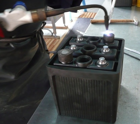 Befüllung der Batterie