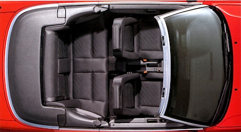 Innenansicht des Audi 2.3 E Cabriolets von 1992