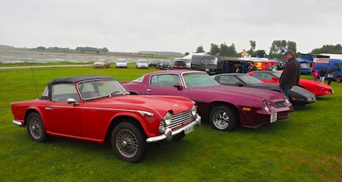 Besuch bei einer Rallye mit dem Triumph TR4