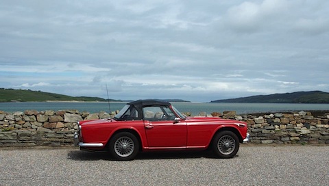 Triumph TR4 in Kyle of Tongue