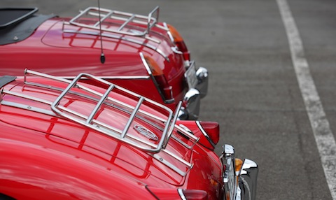 Gepäckträger auf einem MG