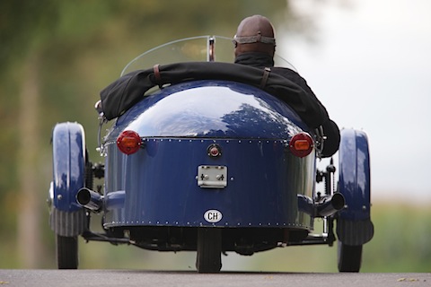Fahren im Morgan Three Wheeler von 1933