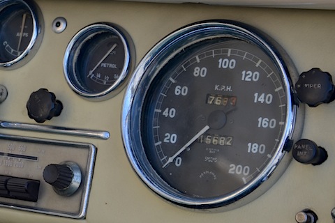 Tacho bis 200 km/h - Beutler Jaguar