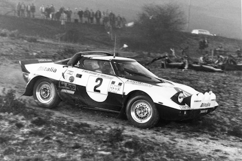 Björn Waldegaard auf dem Lancia Stratos 1977