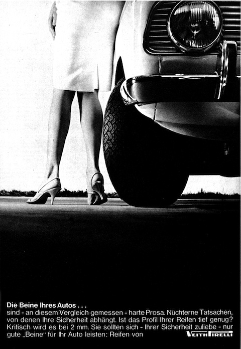 Werbung für Veith Pirelli im Jahr 1965