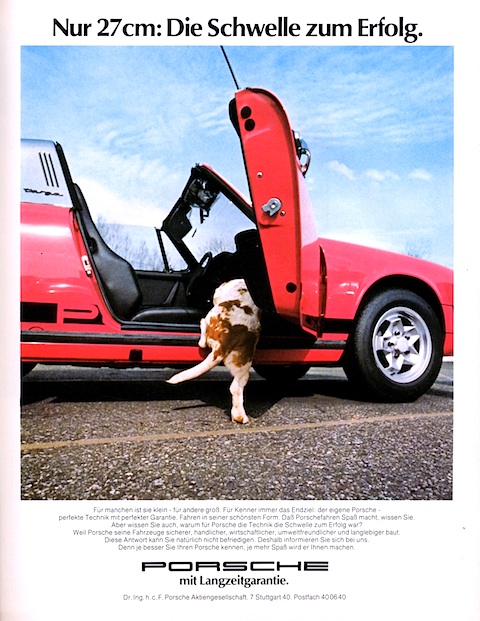 Werbung von Porsche aus dem Jahr 1975