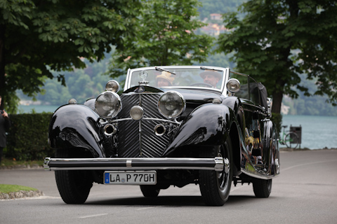 Stattliches Mercedes-Benz-Cabriolet am Concorso d'Eleganza Villa d'Este 2015 (© Bruno von Rotz)