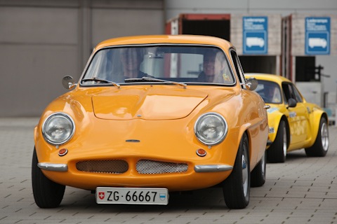 Rochdale Olympic von 1961 am Treffen Fantastic Plastic im Verkehrshaus 2015