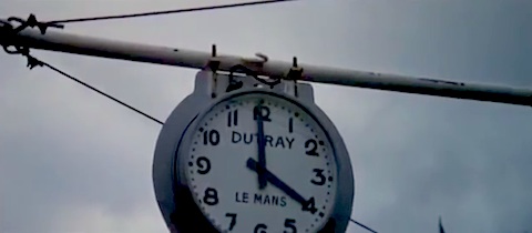 Uhr Le Mans im Jahr 1970 (aus dem Film Le Mans)