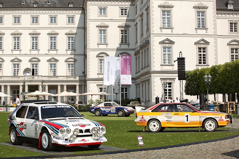 Artikelbild Gruppe B Rallye-Autos im Schlosspark