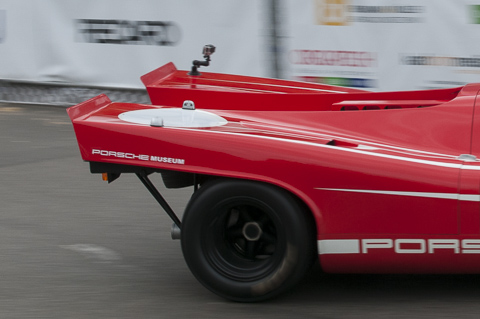 Kamera am Heck des Porsche 917 KH von 1970 (Solitude Revival, © Balz Schreier)