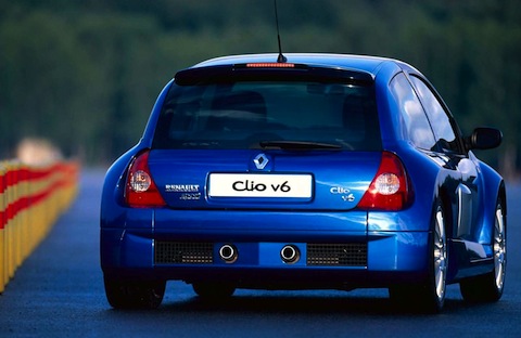 Heckansicht des Renault Clio Vt 2002