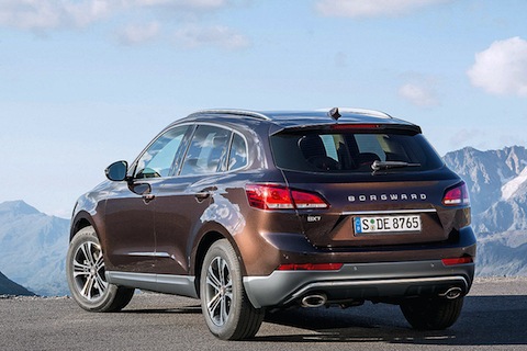 Heckansicht des Borgward BX7 SUV 2015 (© Werk/Borgward)