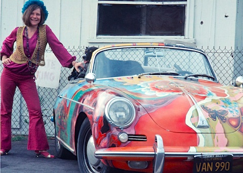 Porsche 356 SC Cabriolet 1964 mit Janis Joplin (©Janis Joplin/Yoram Kahana/Shooting Star International)