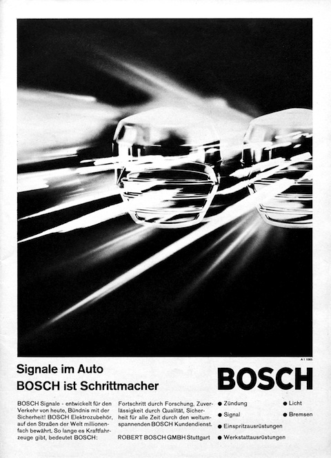 Werbung Signale Bosch 1965