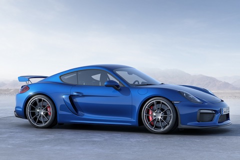 Vordersansicht des Porsche Cayman GT4 2015 (© Porsche)