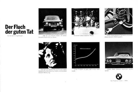 BMW-Werbung im Jahr 1969