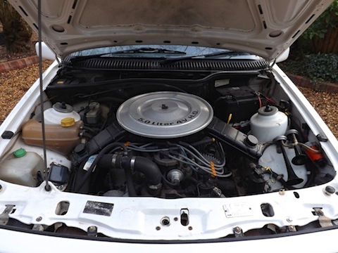 Fünfliter-Motor des Ford Sierra XR8 von 1985 (© CCA)