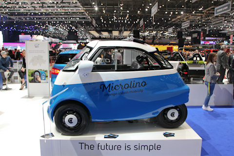 Silhouette des Microlino