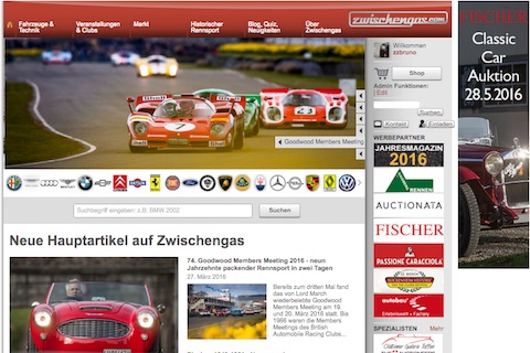 Neue Startseite Zwischengas