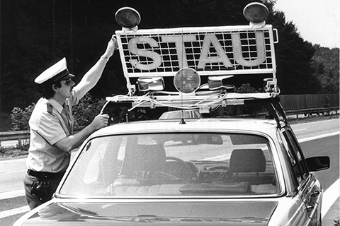 Staumeldung um Hannover im Jahr 1983