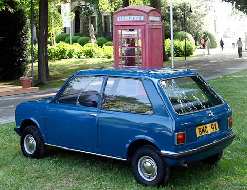 Heckansicht des Mini 9X Prototyps von 1969