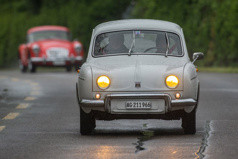 Renault Dauphine im Corso am GP Mutschellen 2016 (© Daniel Reinhard)