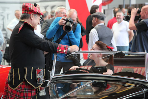 Das Fotomodell im Engländer an der Klassikwelt Bodensee 2016