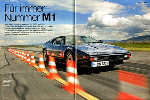 Test BMW M1 in der AMS-Ausgabe 14/2016