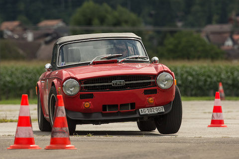 Fahrtraining 2016 - Triumph TR6 (© Daniel Reinhard)