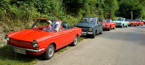 Ausfahrt der Fiat 850 Derivate