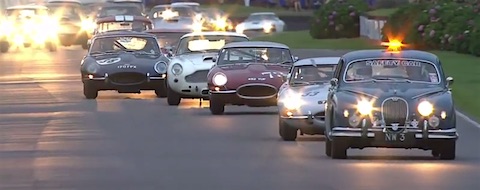 Safety Car Phase in der Kinrara Trophy - Goodwood Revival 2016