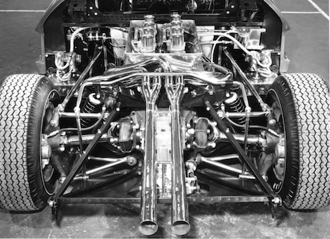 Auspuff beim Ford GT 40 - ohne Dämpfer