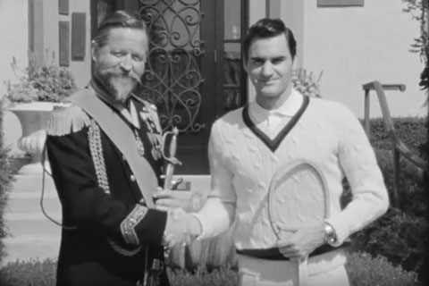 Roger Federer in den goldenen Zeiten des Tennis