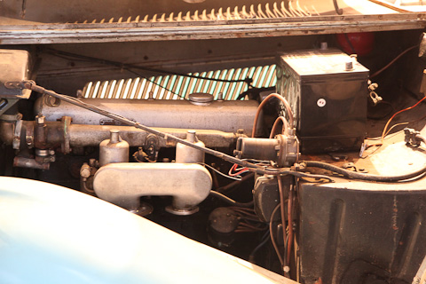 Motor des Jaguar Mk IV von 1947 mit Karosserie Reinbolt & Christé