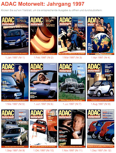 ADAC Motorwelt des Jahres 1997