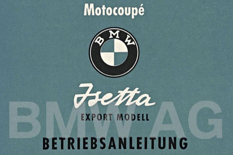 Anleitung zur BMW Isetta von 1957 - Titelblatt (Ausschnitt)