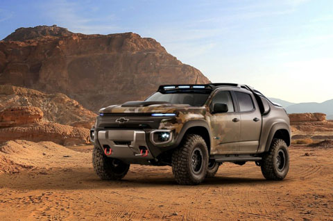 Chevrolet Colorado ZH2 Brennstoffzellenfahrzeug aus dem Jahr 2016 (© GM Corporation)