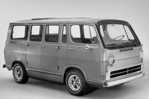 GMC-basierter GM Electrovan von 1966 (@ GM Corporation)