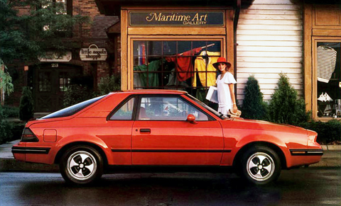 Ford EXP von 1985 von der Seite
