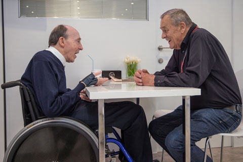 Paul Rosche mit Frank Williams im Jahr 2014 (© Daniel Reinhard)