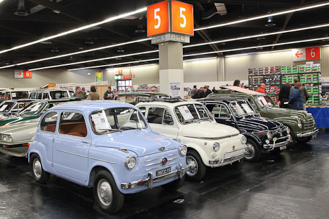 Fiat 600, 500 und Topolino an der Retro Classics Bavaria in Nürnberg